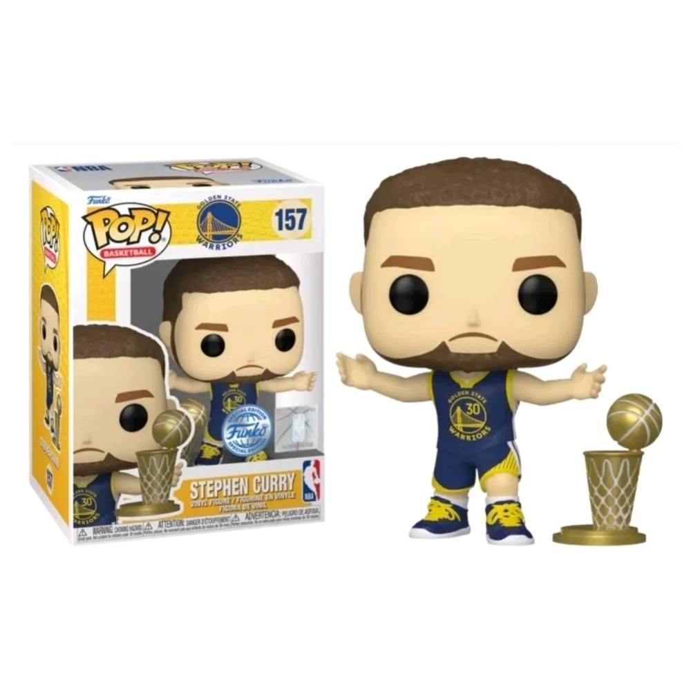 Funko Pop NBA Stephen Curry SPECIAL EDITION 157 Golden State Warriors champions.